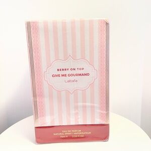 Lattafa Give Me Gourmand "Berry On Top" 2.53 fl oz NWT***